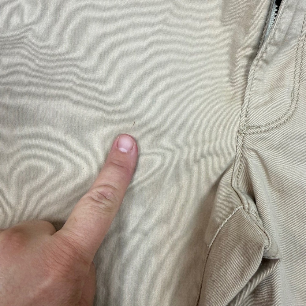 American Eagle Artist Low Rise Khaki Pants Women's 6R Stretch Beige Chino - Picture 4 of 16